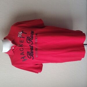 XL Hackett London Oxford vs Cambridge red Boat Race polo